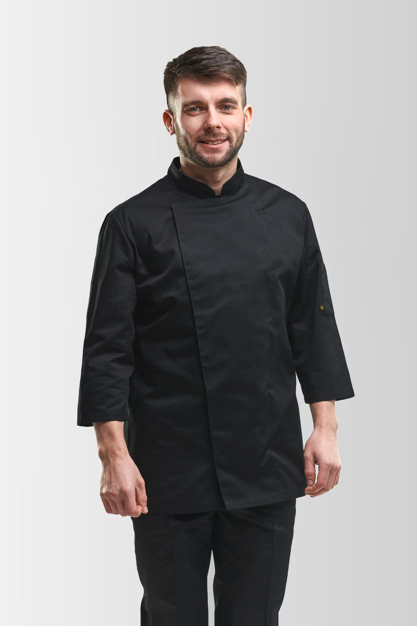Rio Men’s Chef Coat – Black