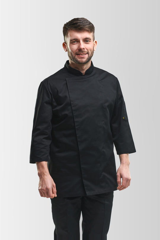 Rio Men’s Chef Coat – Black