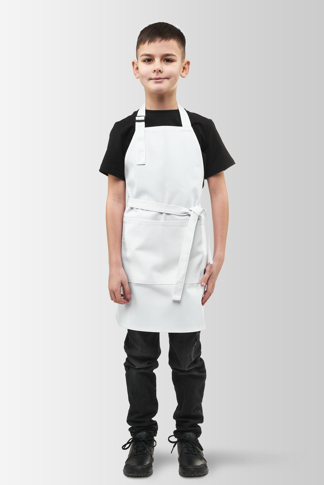 Latte Junior Apron 7-12 Years – White