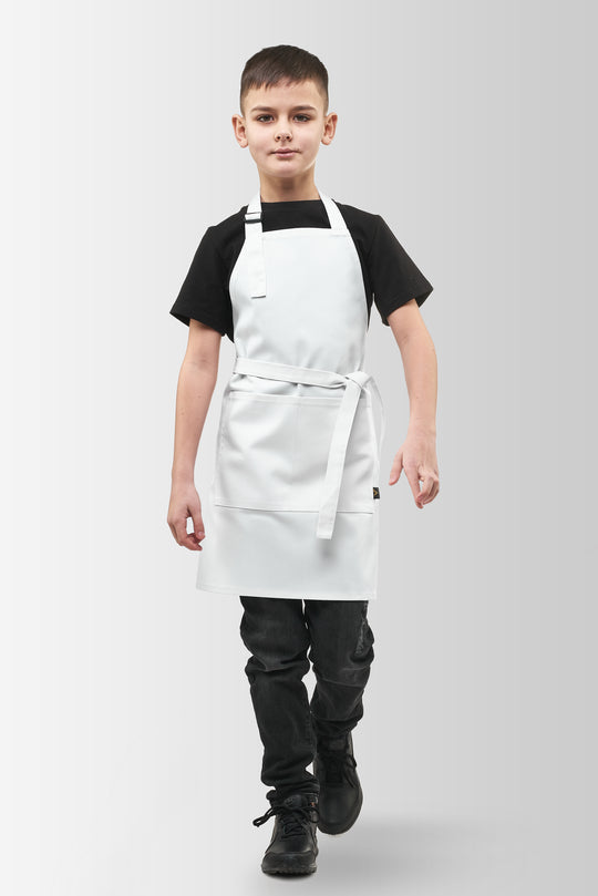 Latte Junior Apron 7-12 Years – White
