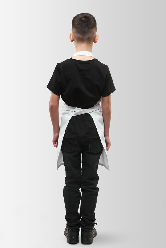 Latte Junior Apron 7-12 Years – White