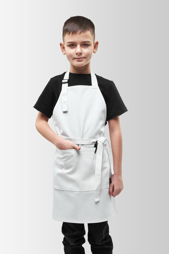 Latte Junior Apron 7-12 Years – White