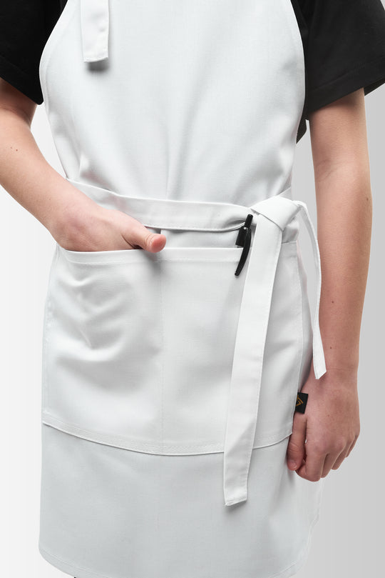Latte Junior Apron 7-12 Years – White