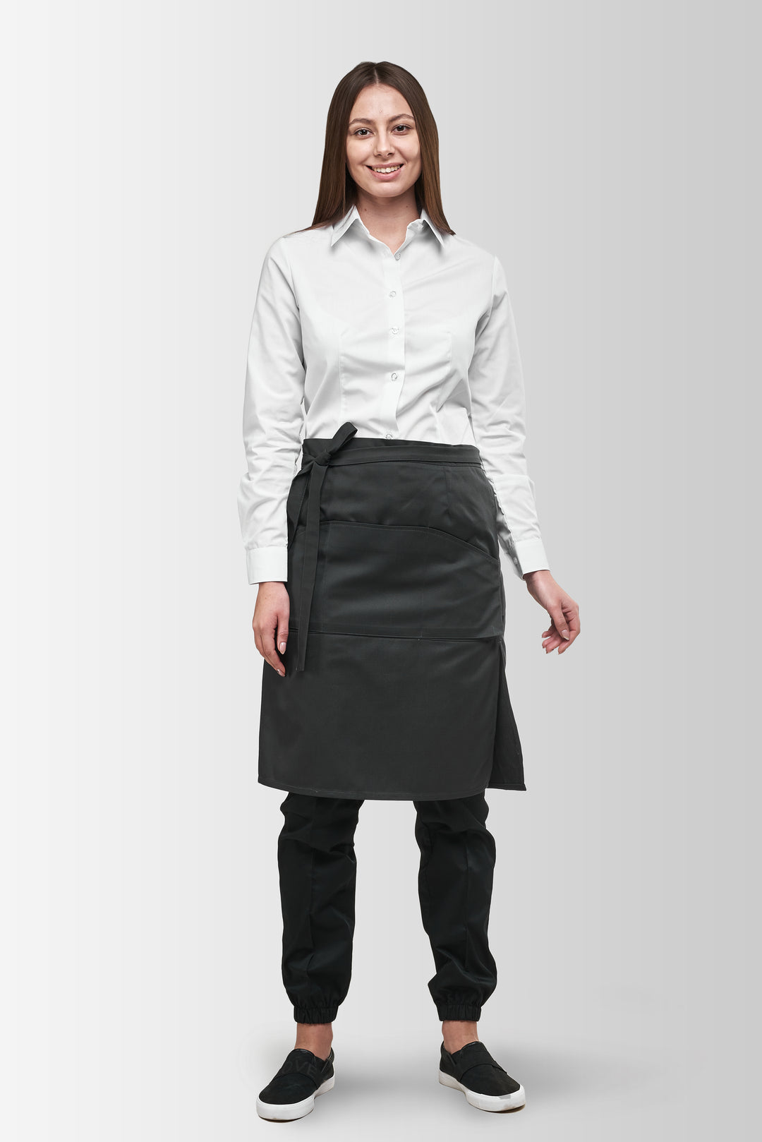 Tiramisu Waist Waiter Apron β Dark Grey