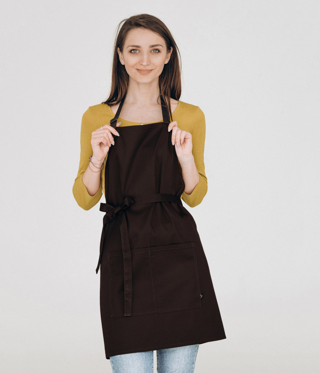 Latte Apron – Short Brown