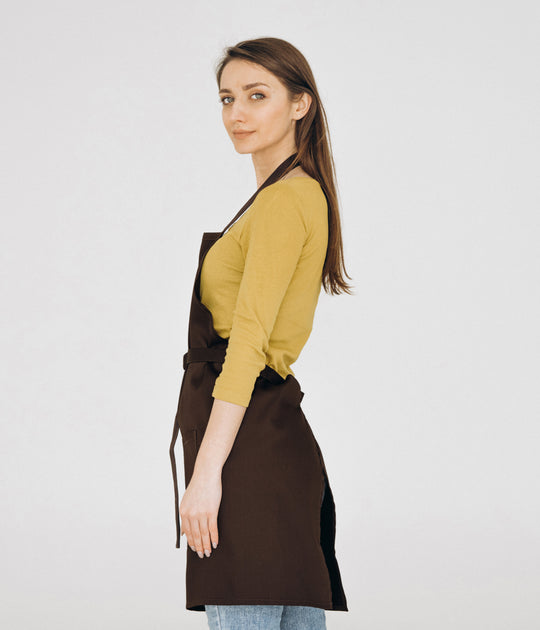 Latte Apron – Short Brown