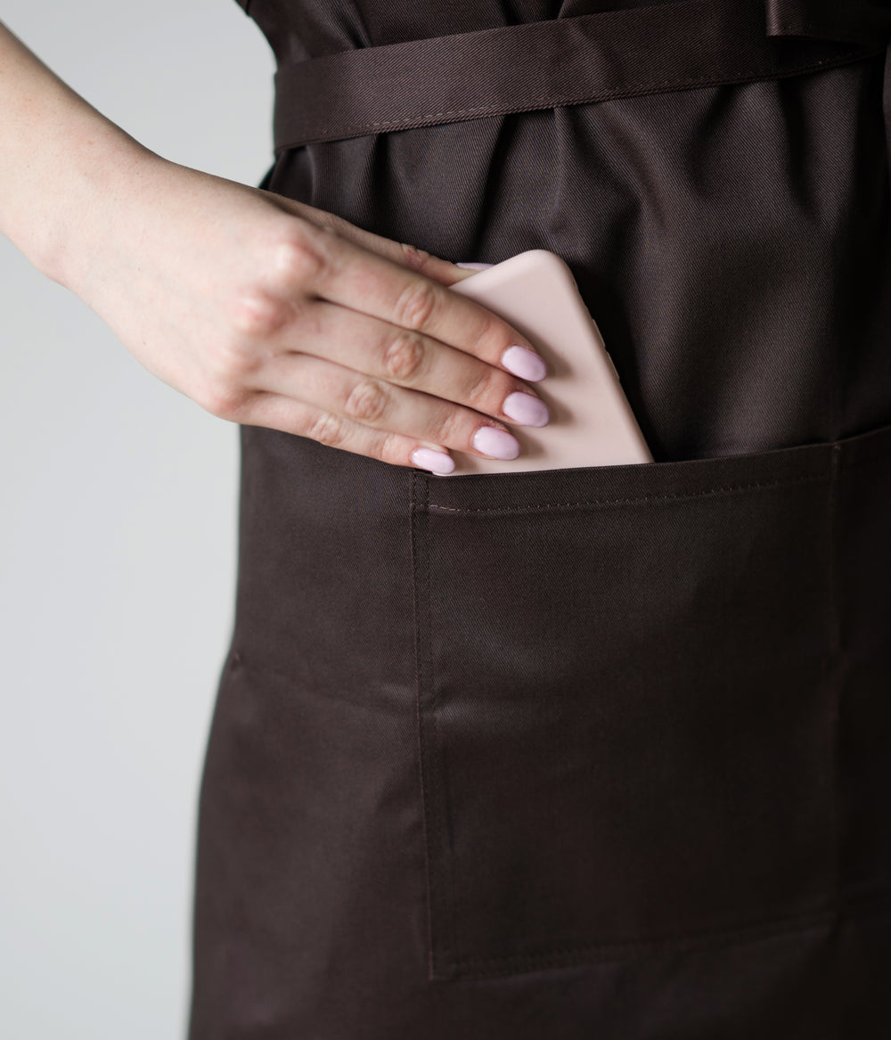 Latte Apron – Short Brown
