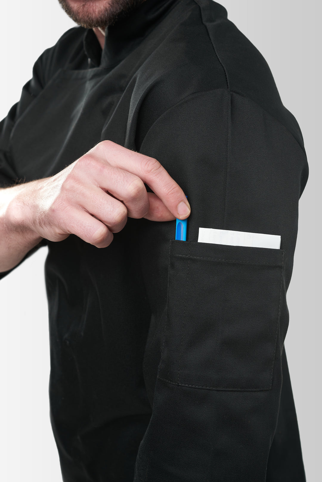 Rio Men’s Chef Coat – Black