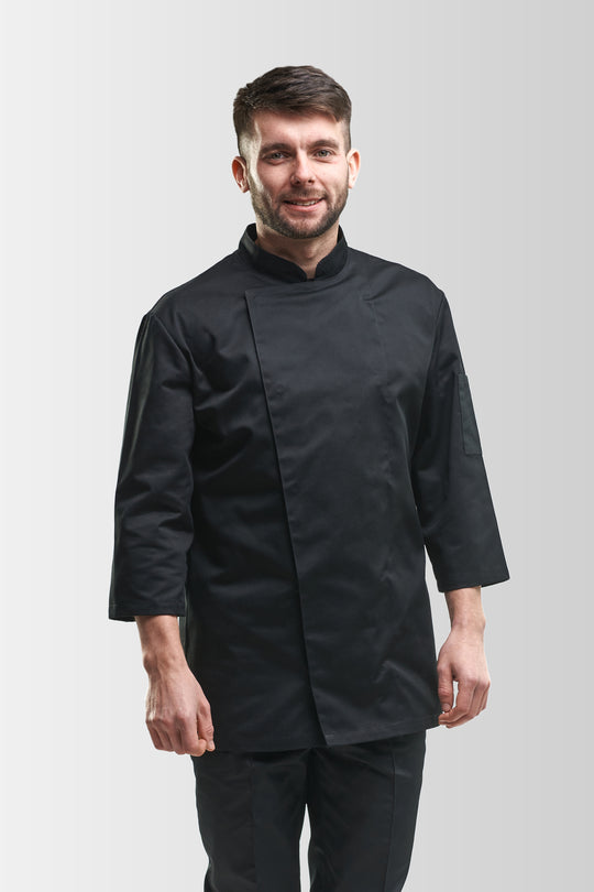 Rio Men’s Chef Coat – Black