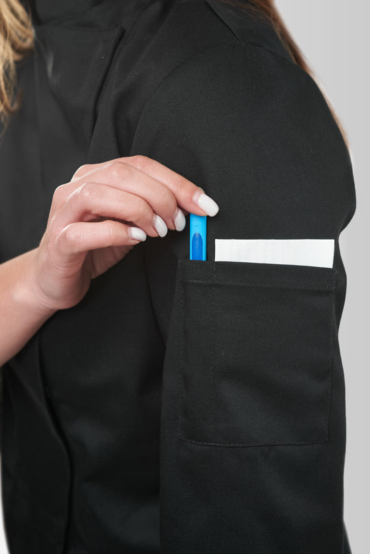 Rio Women’s Chef Coat – Black
