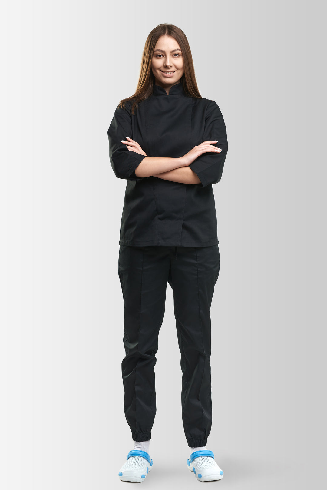 Rio Women’s Chef Coat – Black