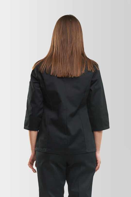 Rio Women’s Chef Coat – Black