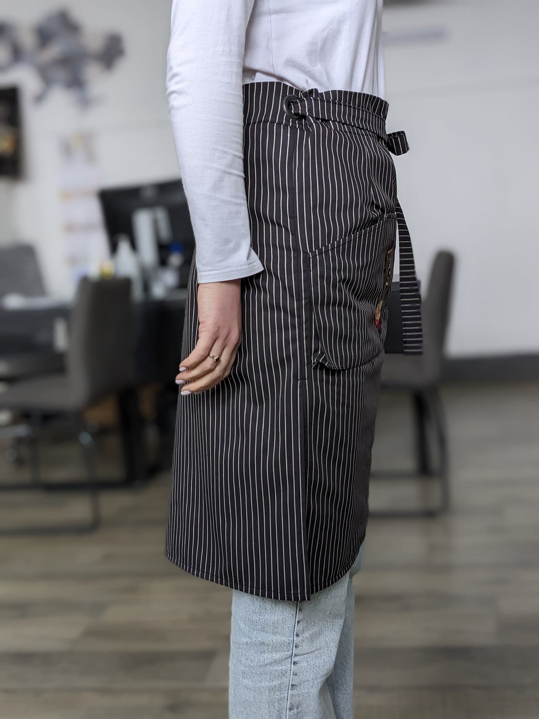 Tiramisu Waist Waiter Apron – Striped