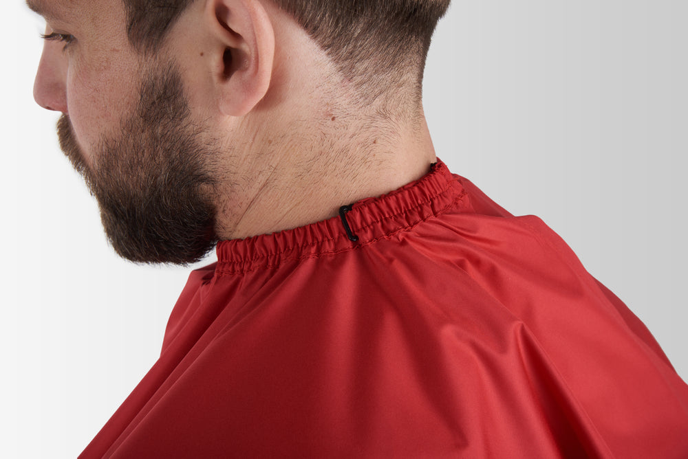 Hairdresser’s Cape with Your Logo 10" – Red