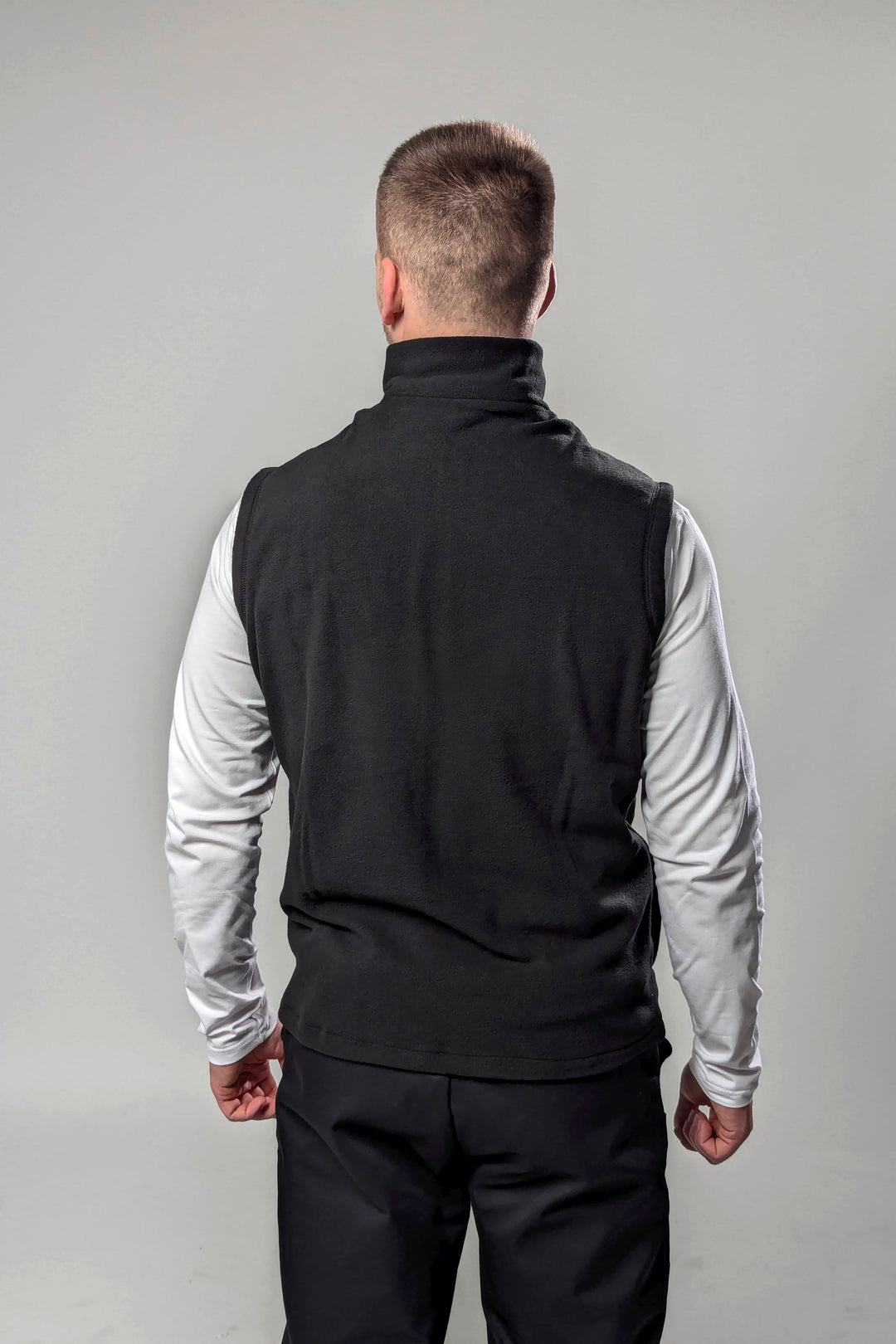 Fleece Men’s Vest – Black
