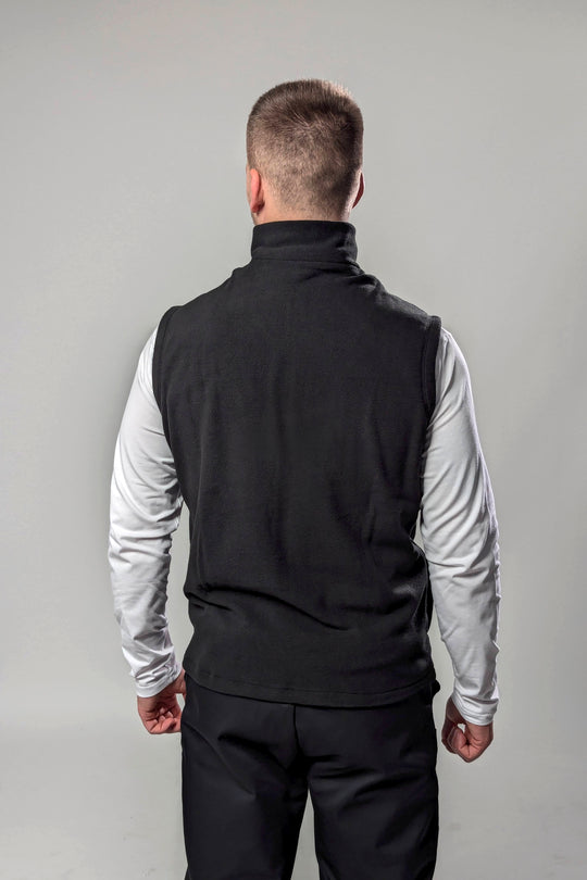 Fleece Men’s Vest – Black