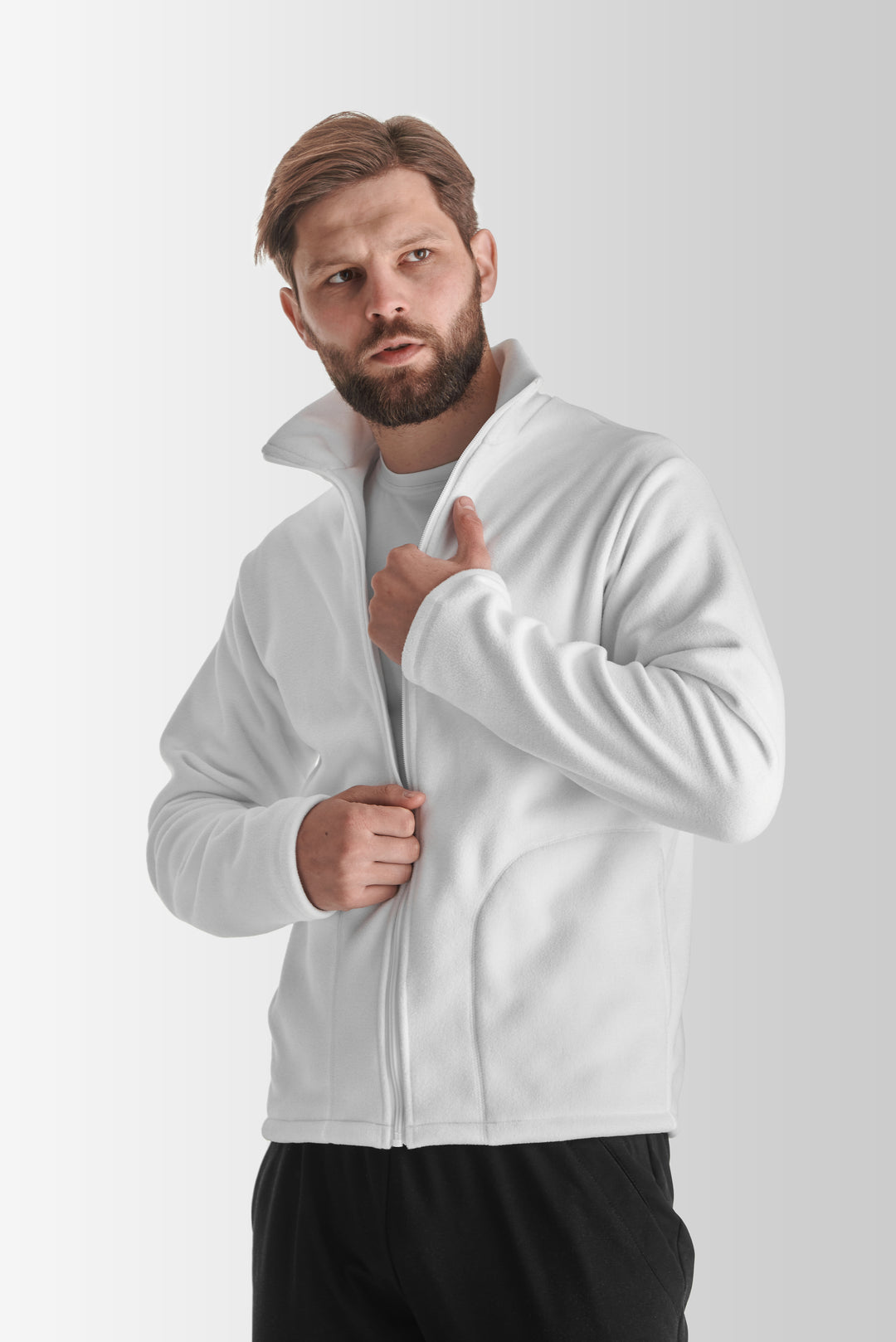 Vigo Men’s Fleece Jacket 270 – White