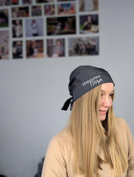 Chef's Bandana with Logo – Grey