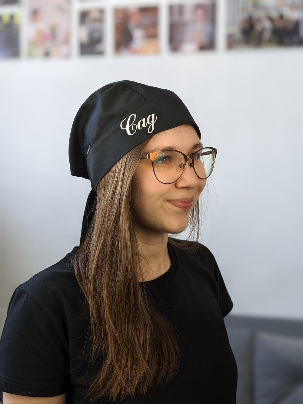 Chef's Bandana with Logo – Black