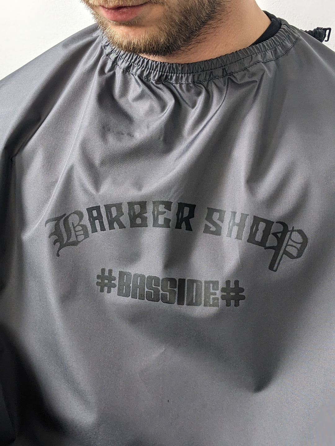 Hairdresser’s Cape with Your Logo 10" – Grey