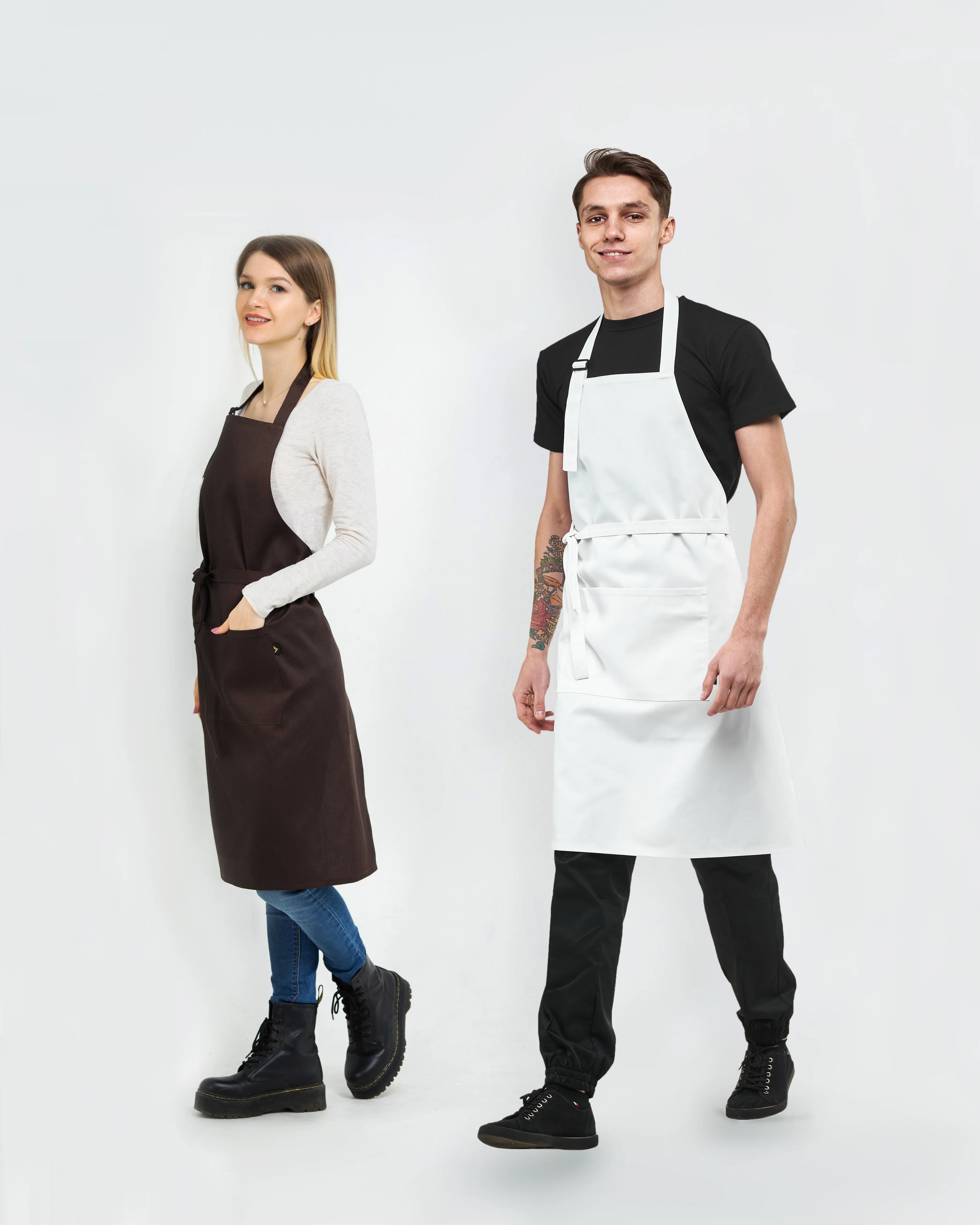 Professional kitchen aprons
