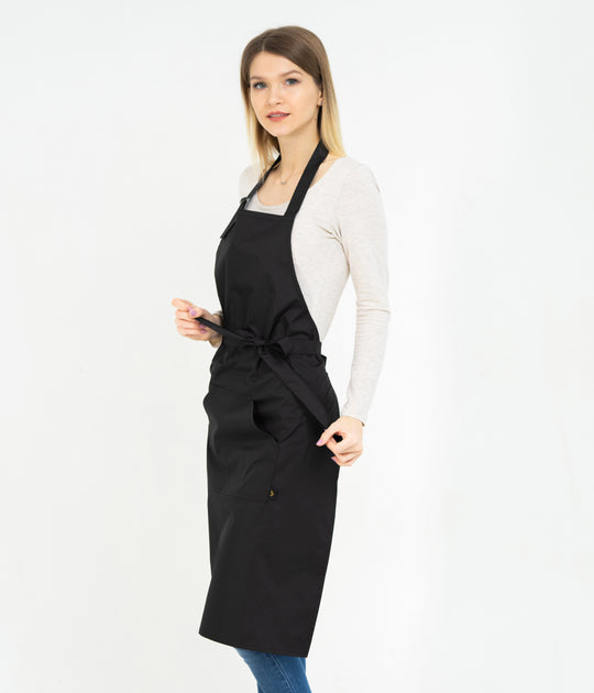 Solar Water-Repellent Apron – Long Black