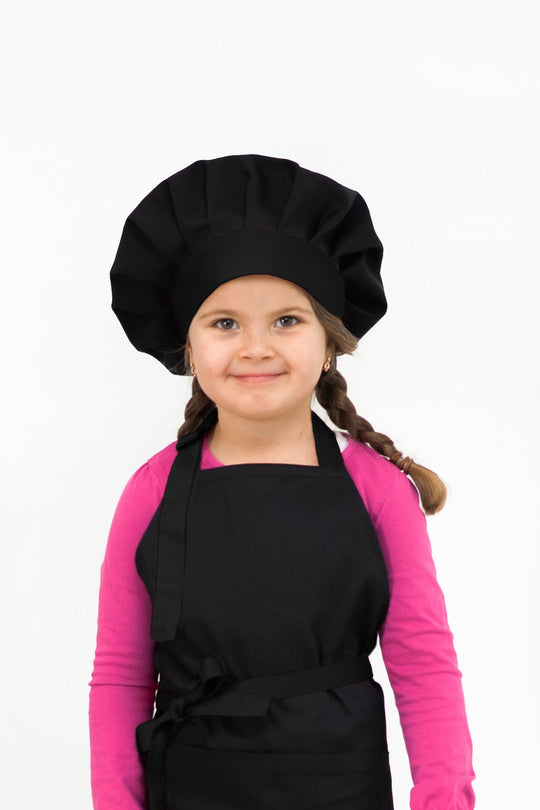 Children's chef's cap Black