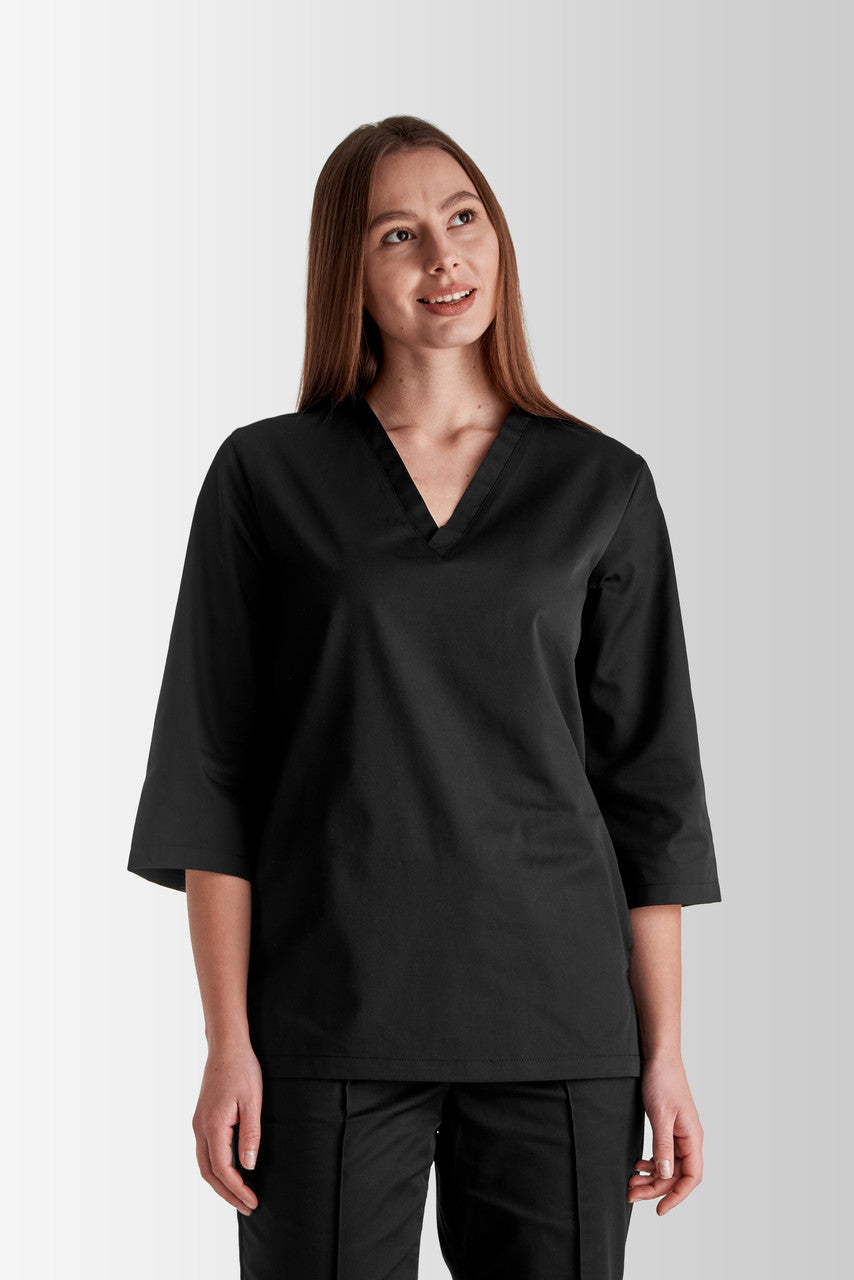 Medical, work, universal coat Toffy Women's Black