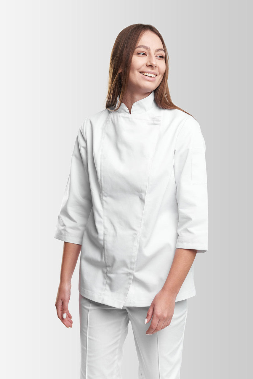 Rio 235-1 Women’s Chef Coat – White