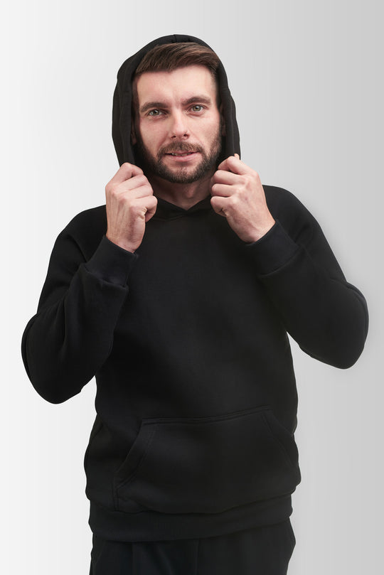 Hoodie Warm Black