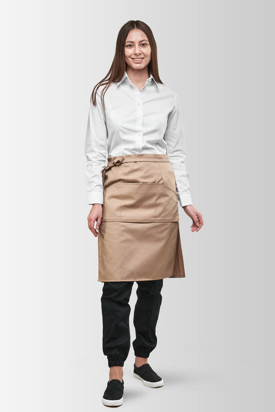 Tiramisu Waist Waiter Apron – Beige