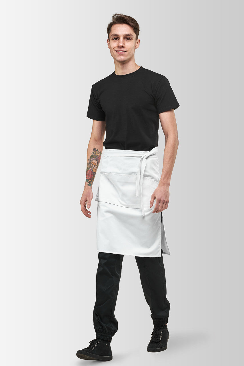 Tiramisu Waist Waiter Apron – White