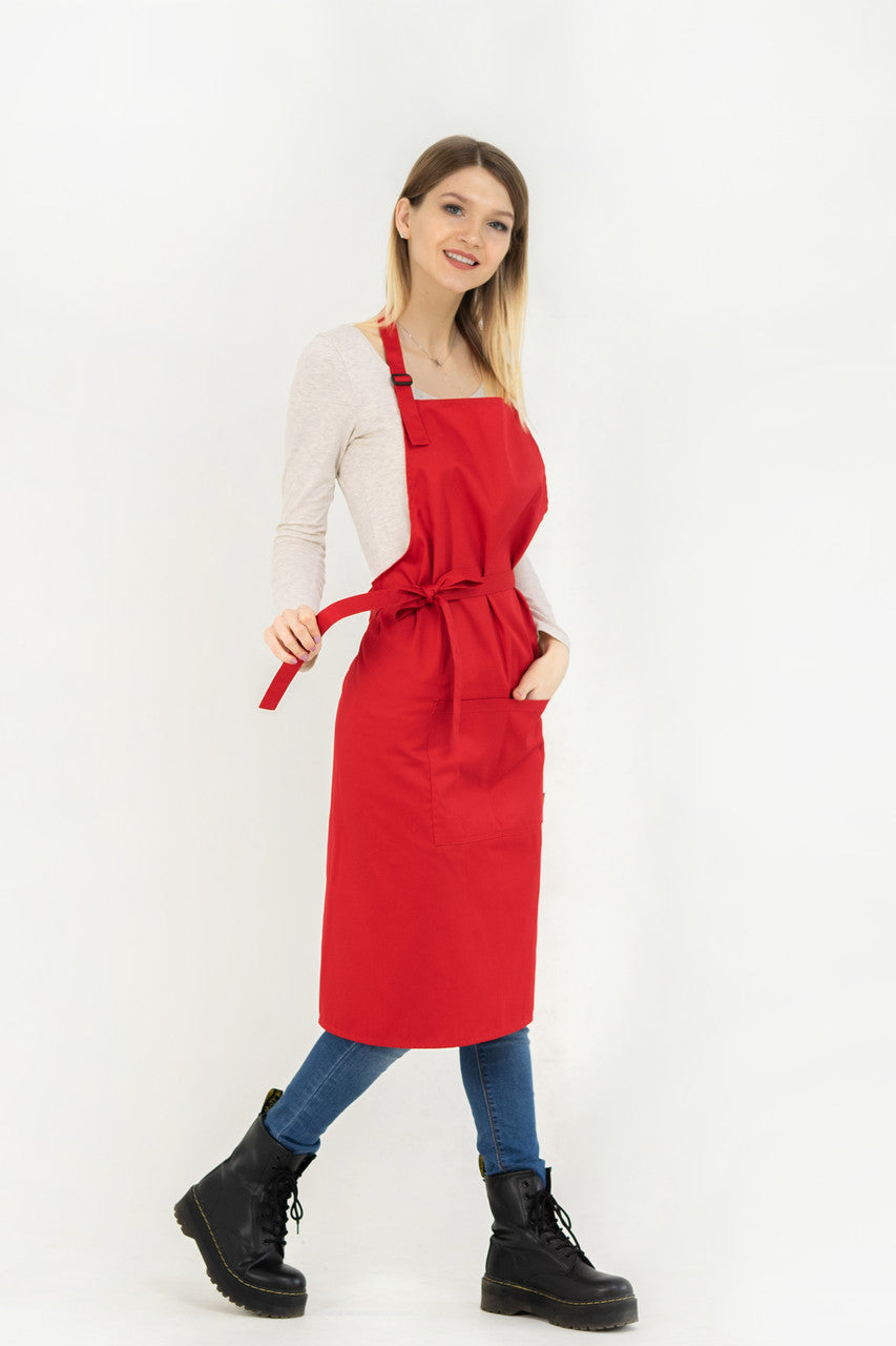 Latte Apron – Long Red