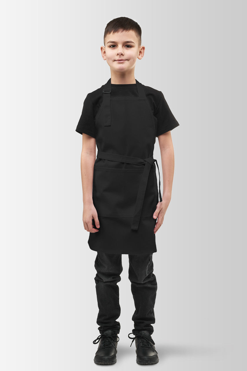 Children's apron Latte Junior 7-12 years Black