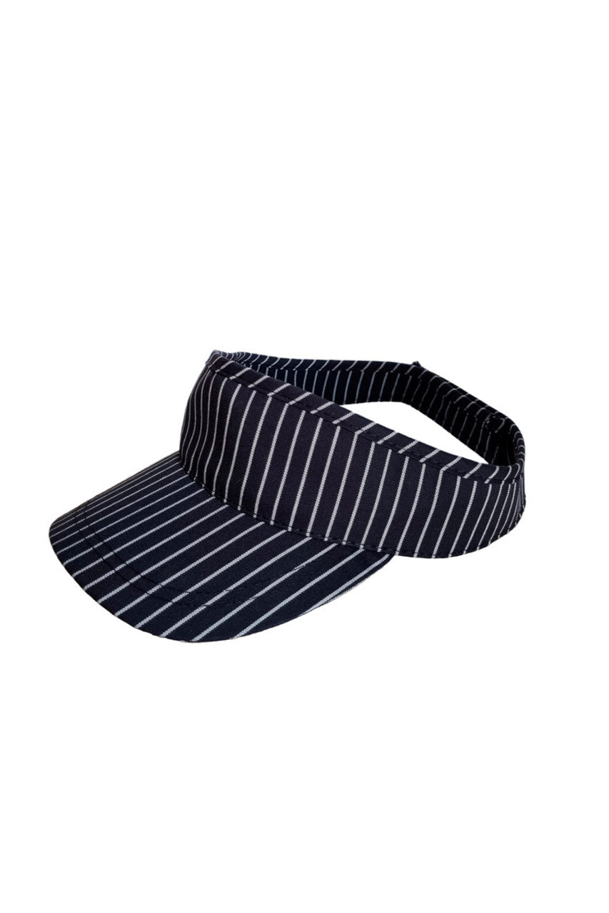 Cap - visor Black with a gray stripe