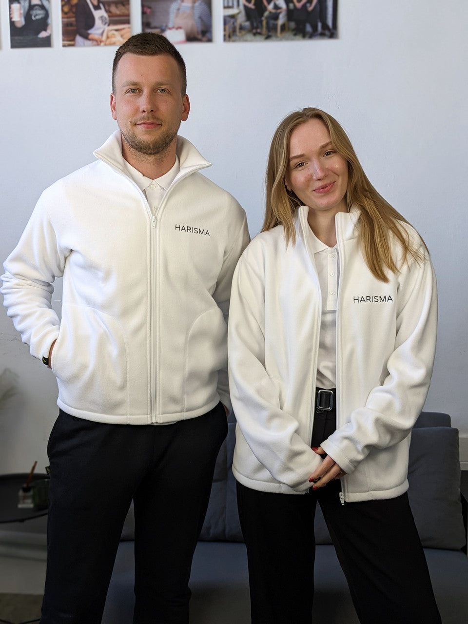 Apron Latte with branding 10 cm | Printing | Green embroidery