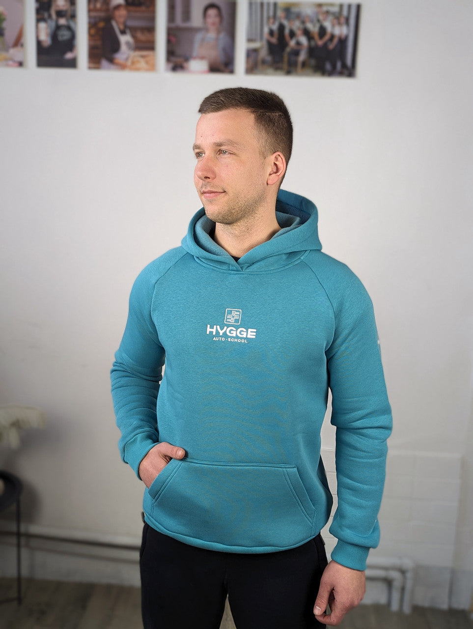 Warm Insulated Hoodie with Logo – Colored