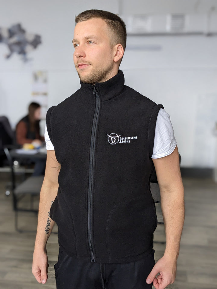 Apron Latte with branding 10 cm | Printing | Embroidery Dark blue