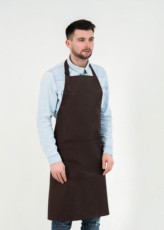 Latte Apron – Long Brown