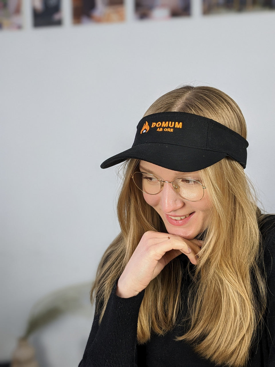 Visor cap with your logo Black