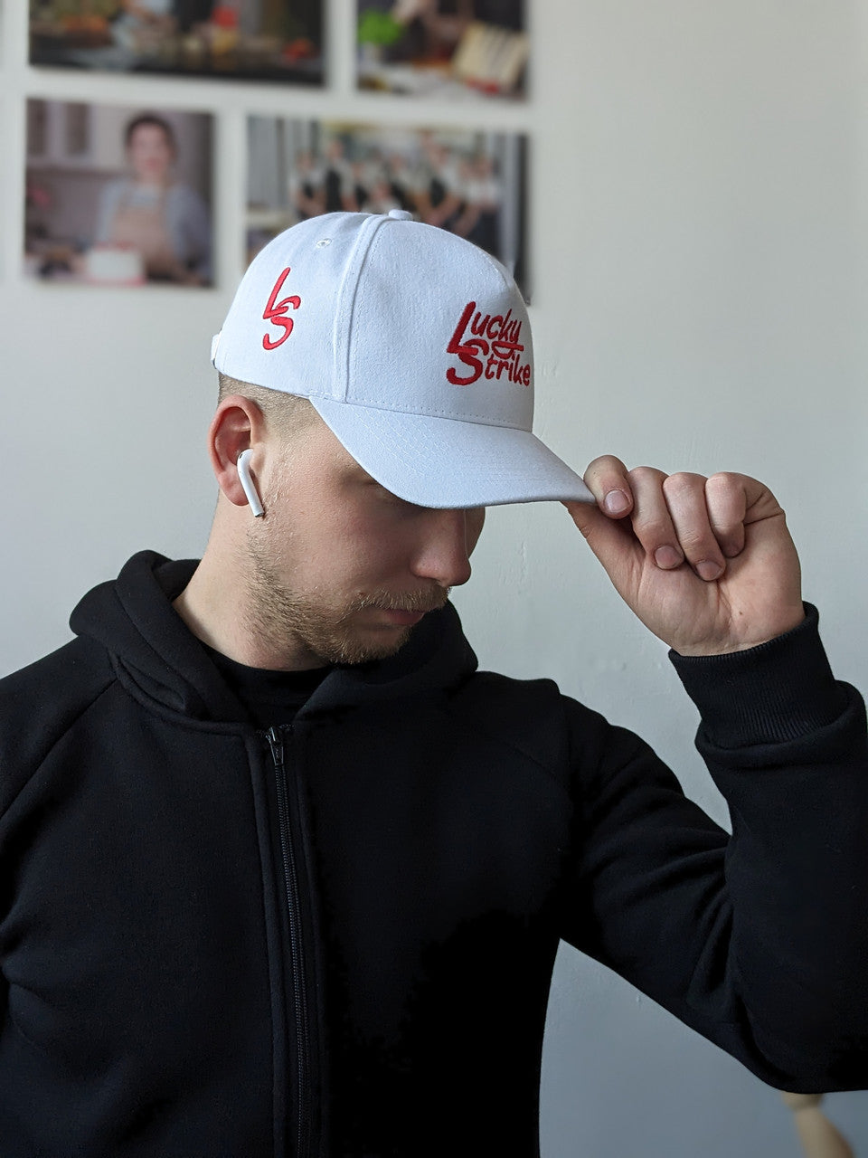 White baseball cap with your logo