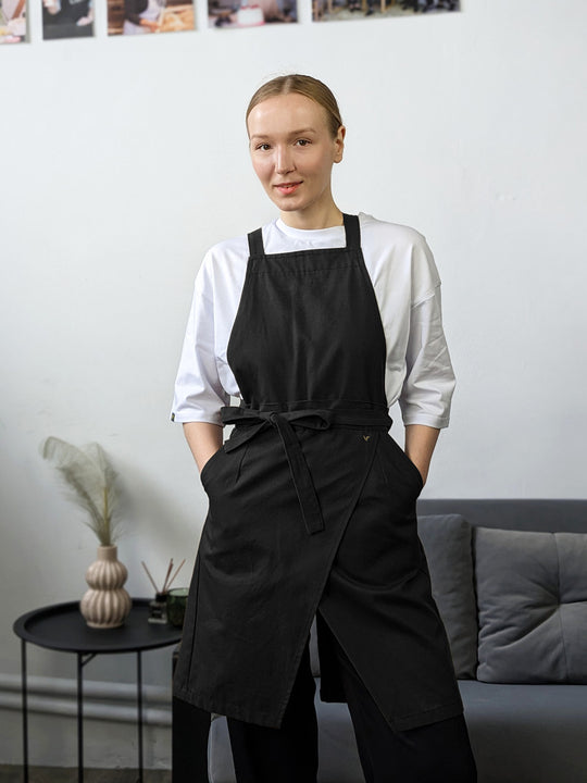 Cappuccino Apron – Canvas Black