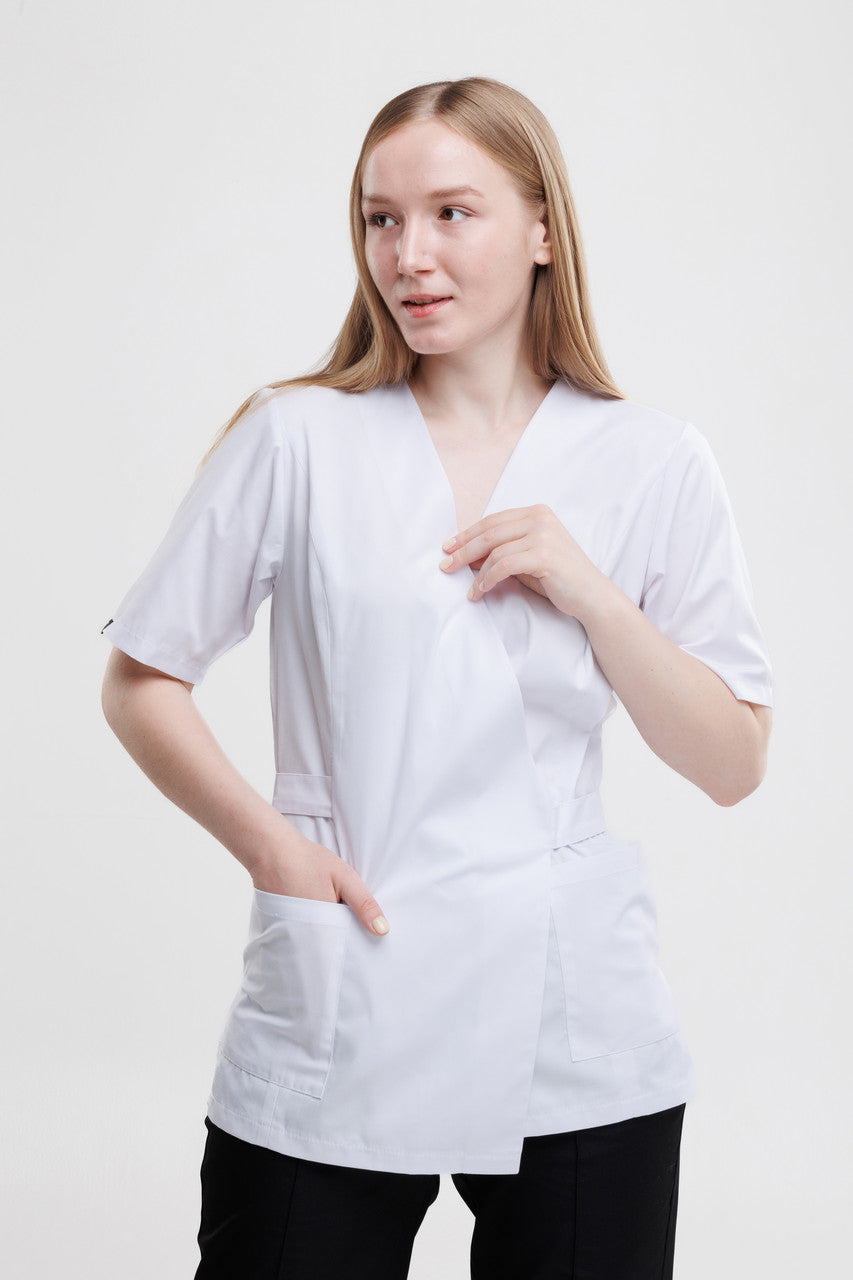 Verona Medical & Work Coat – White