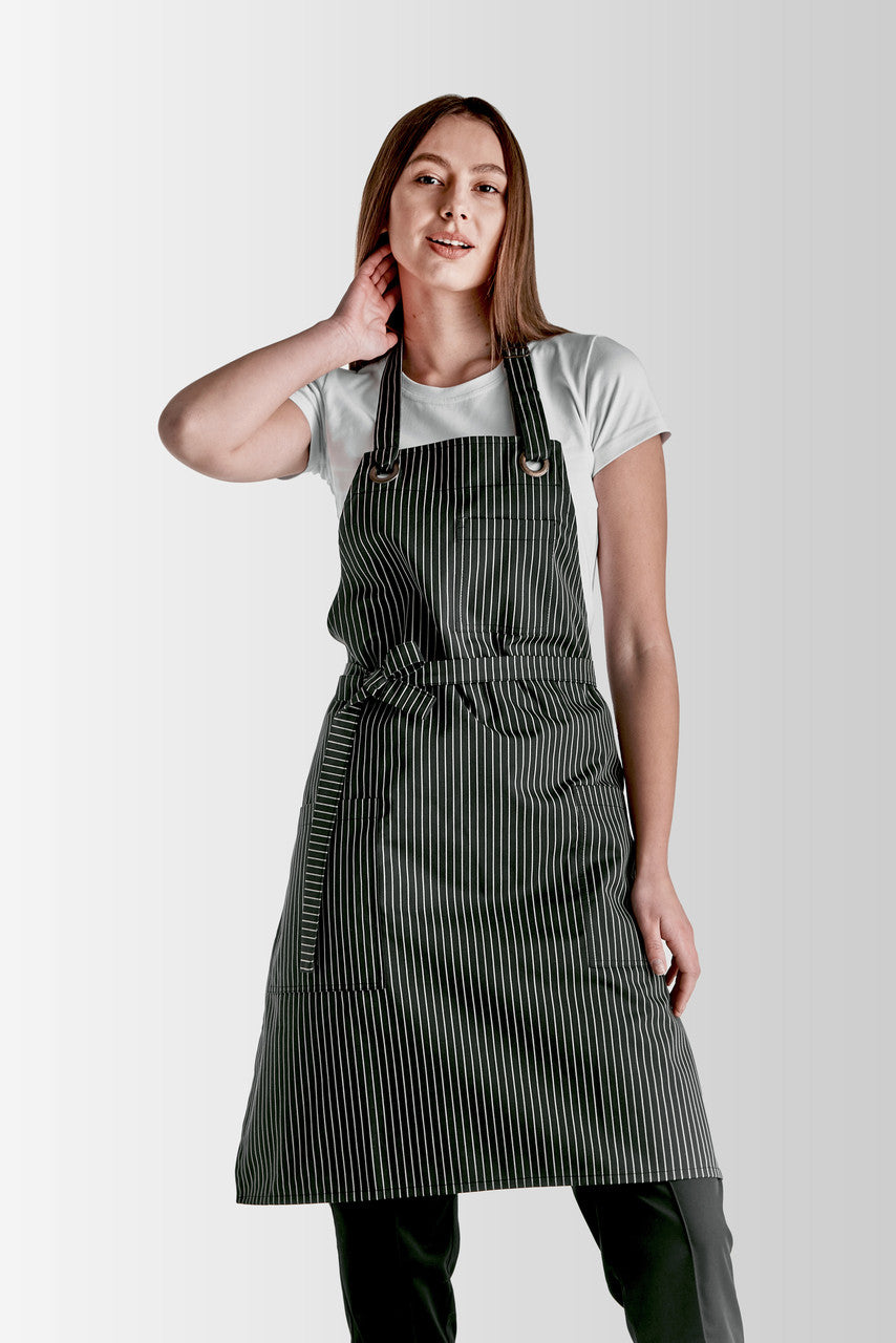 Fredo Apron – Striped Black