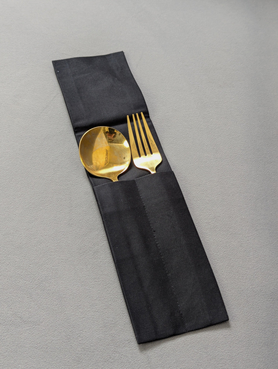 Envelope cover for cutlery K3 Twill Black