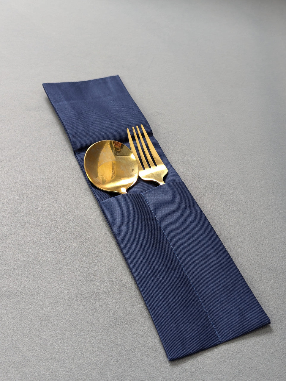 Envelope cover for cutlery K3 Twill Dark blue