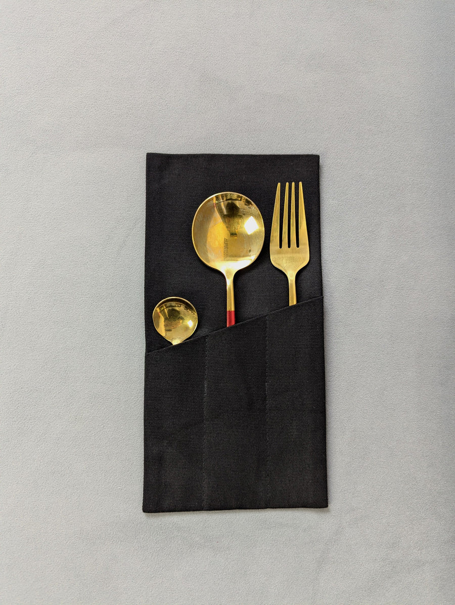 Cutlery Pouch K2 Canvas – Black