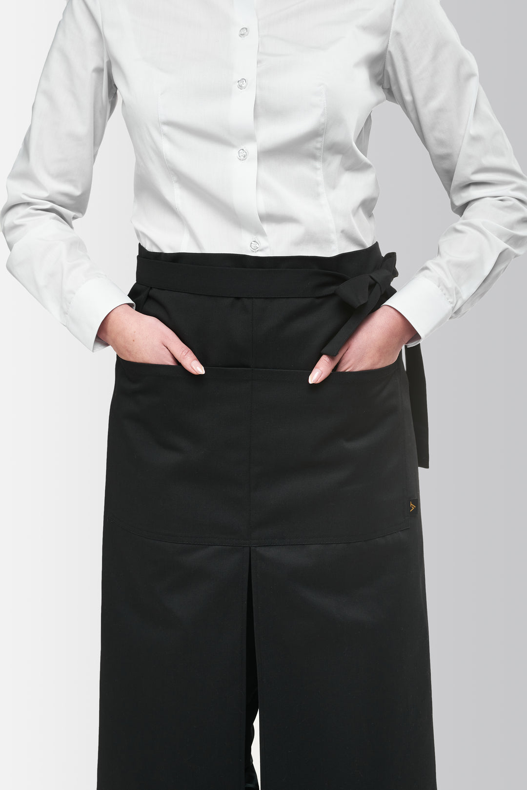 Long Waist Apron – Black