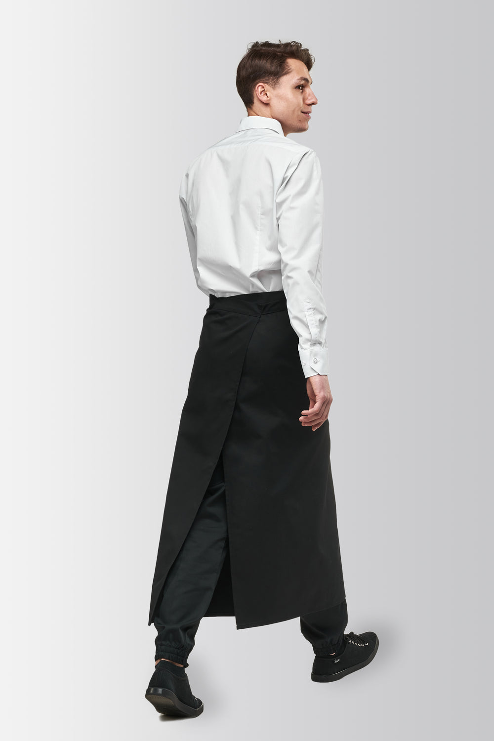 Long Waist Apron – Black