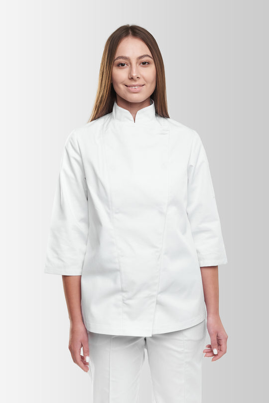 Rio 235-1 Women’s Chef Coat – White